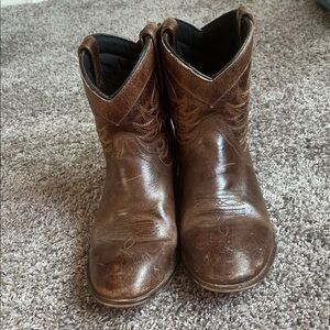 Brown Leather Cowboy Boots